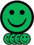 Smit Visual Magneet smiley 25mm emotie blij groen - Thumbnail 3