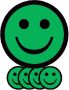 Smit Visual Magneet smiley 75mm emotie blij groen - Thumbnail 3
