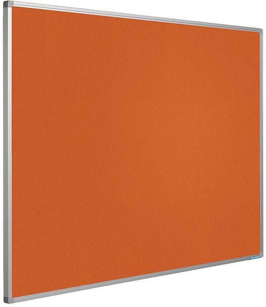 Smit Visual Prikbord Softline profiel 16mm bulletin 120x180cm oranje