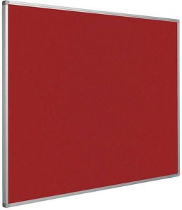 Smit Visual Prikbord Softline profiel 16mm bulletin 120x180cm rood