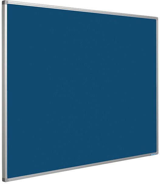 Smit Visual Prikbord Softline profiel 16mm bulletin 90x180cm blauw