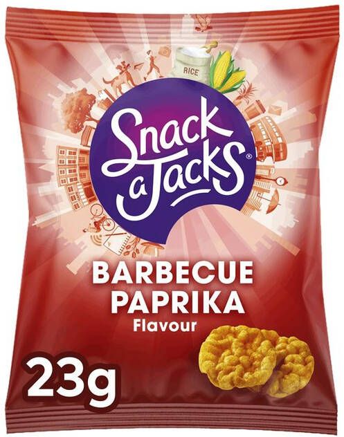 Snack-a-Jacks Mini rijstwafels barbeque paprika