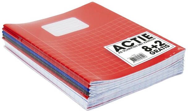 SOHO Schrift Basic A5 ruit 10x10mm 80 pagina's 60gr assorti - Foto 2