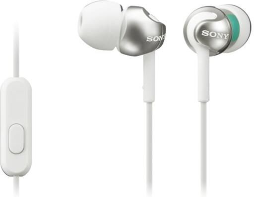 Sony Oortelefoon in-ear EX110 9mm wit