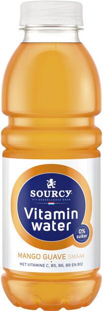 Sourcy vitaminewater fles van 50cl mango guave pak van 6 stuks