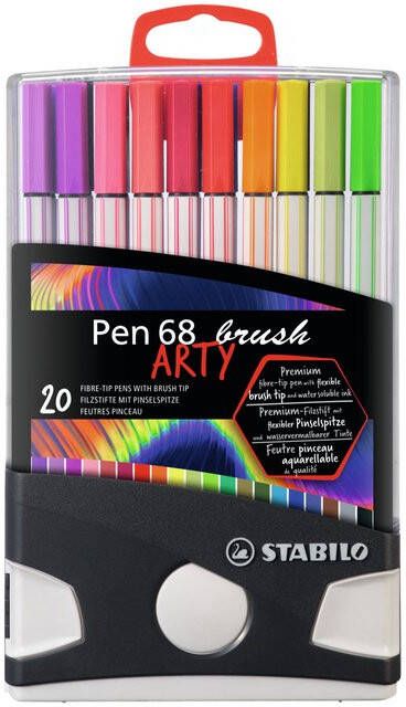 Stabilo Brushstift Pen 568 Arty Colorparade Ã  20 kleuren