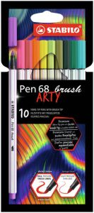 Stabilo Brushstift Pen 568 Arty etuià 10 kleuren