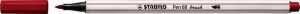 Stabilo Brushstift Pen 568 50 donkerrood
