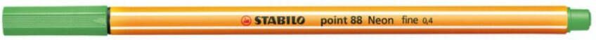 Stabilo Fineliner point 88 033 fijn neon groen