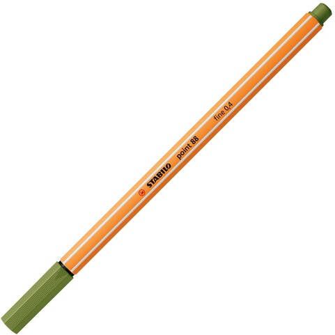 Stabilo Fineliner point 88 35 fijn mosgroen