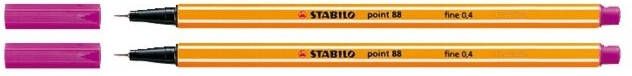 Stabilo Fineliner point 88 56 fijn roze rood