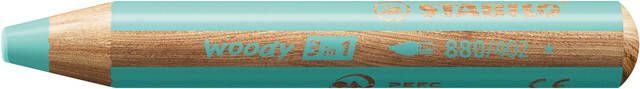 Stabilo Kleurpotloden 880 woody 3 in 1 multitalent pastel blauw