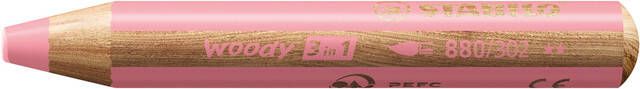 Stabilo Kleurpotloden 880 woody 3 in 1 multitalent pastel roze