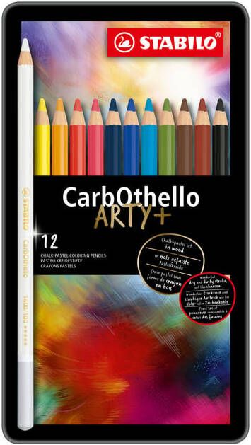 Stabilo Kleurpotloden CarbOthello kalkpastel assorti blik Ã  12 stuks