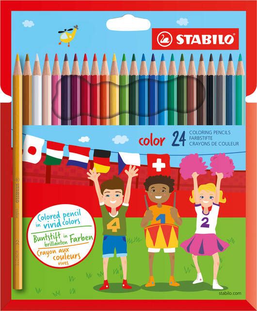 Stabilo Kleurpotloden 979 color assorti kartonnen etui Ã  24 stuks