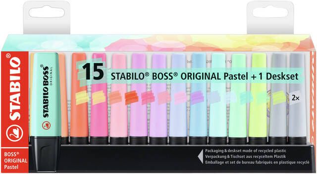 Stabilo Markeerstift Boss Original 7015-02-5 desk pastel ass