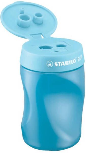 Stabilo EASYsharpener potloodslijper 2 gaten voor linkshandigen blauw