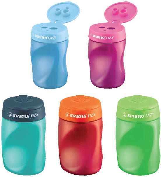 Stabilo EASYsharpener potloodslijper 2 gaten voor rechtshandigen roze - Foto 2