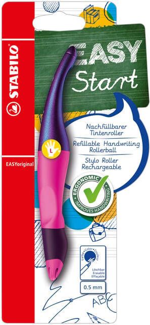Stabilo Rollerpen Easyoriginal linkshandig holograph edition medium magenta blister Ã  1 stuk