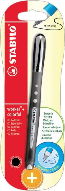 Stabilo Rollerpen worker colorful 2019 46 medium zwart blister Ã  1 stuk