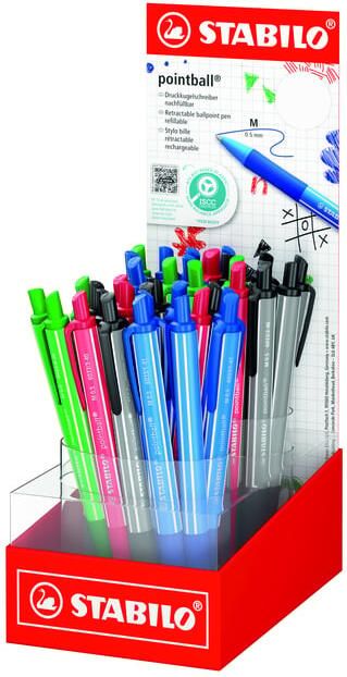 Stabilo Balpen pointball colorful medium assorti