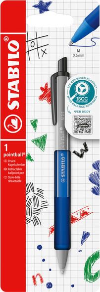 Stabilo Balpen pointball colorful medium blauw blister ?? 1 stuk