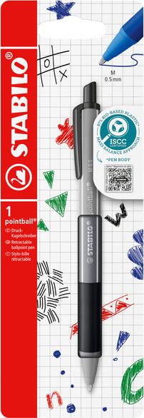 Stabilo Balpen pointball colorful medium zwart blister ?? 1 stuk