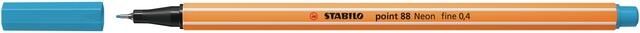 Stabilo Fineliner point 88 031 fijn neon blauw - Foto 2