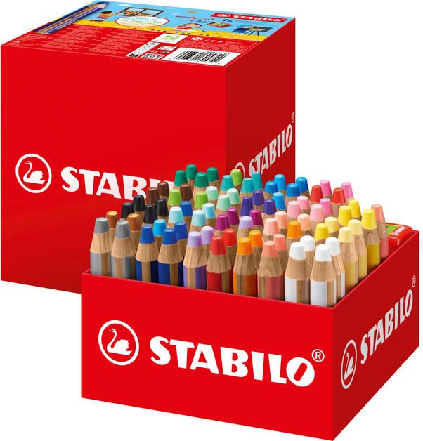 Stabilo Kleurpotloden 882 woody 3 in 1 incl 4 slijpers classpack 76st
