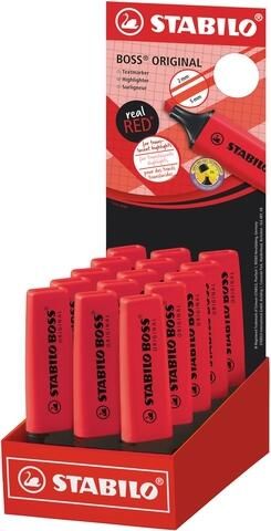 Stabilo Markeerstift Boss 70 48 echt rood display ?? 15 stuks