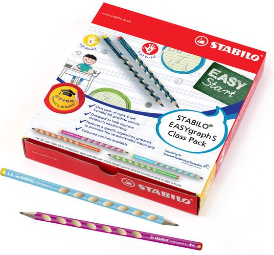Stabilo Potlood Easygraph S assorti 325 HB classpack à 48 stuks