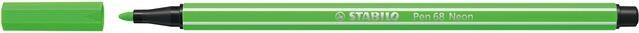 Stabilo Viltstift Pen 68 033 medium neon groen - Foto 2