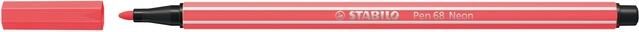 Stabilo Viltstift Pen 68 040 medium neon rood - Foto 2