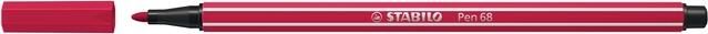 Stabilo Viltstift Pen 68 50 medium donkerrood - Foto 3