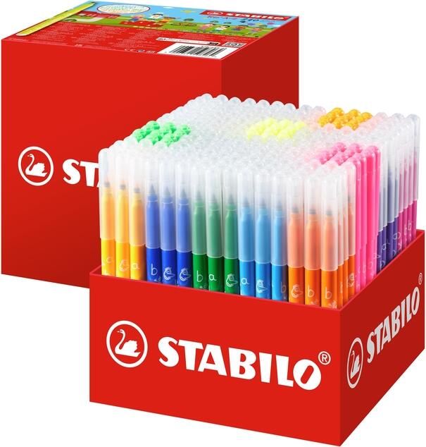 Stabilo Viltstift Trio A-Z 378 fijn assorti classpack ?? 240 stuks