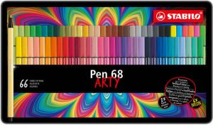 Stabilo Viltstift Pen 68 Arty blik Ã  66 kleuren