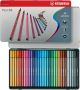 Stabilo Pen 68 viltstift metalen doos van 30 stiften in geassorteerde kleuren - Thumbnail 3