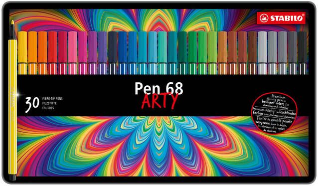 Stabilo Viltstift Pen 68 blikÃƒÆ 30 kleuren