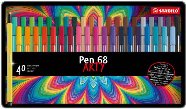 Stabilo Viltstift Pen 68 blikÃƒ 40 kleuren