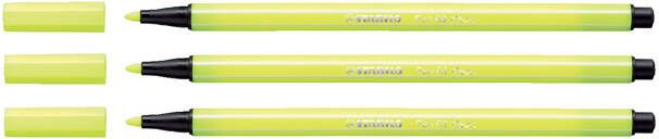 Stabilo Viltstift Pen 68 024 neon geel