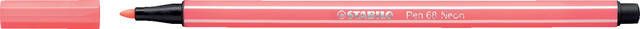 Stabilo Viltstift Pen 68 040 medium neon rood