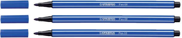 Stabilo Viltstift 68 32 korenbloem blauw