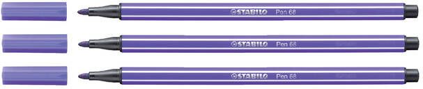 Stabilo Viltstift Pen 68 55 medium paars