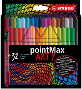 Stabilo Viltstift pointmax Arty etui Ã  32 kleuren