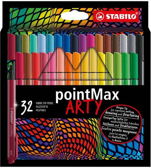 Stabilo Viltstift pointmax Arty etuiÃ 32 kleuren