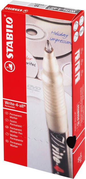 Stabilo Viltstift Write-4-All 146 46 permanent medium zwart