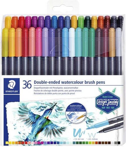 Fimo Staedtler Brushpen Staedtler 3001 Marsgraphic duo 0.5-6mm blisterà 36st ass