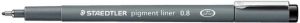 Staedtler Fineliner Pigment 308 zwart 0.7mm