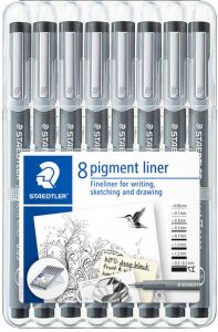 Staedtler Fineliner Pigment 308 zwart