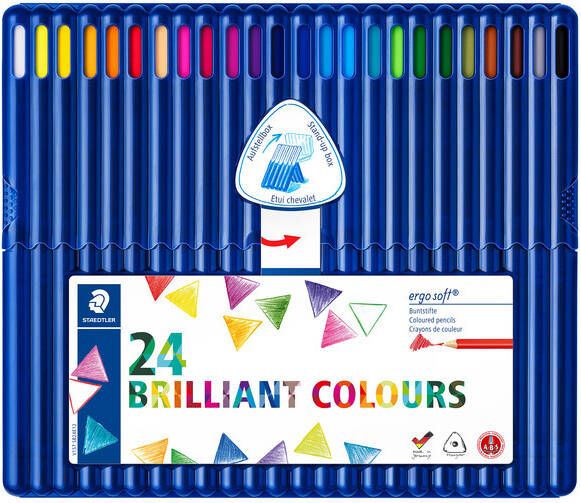 Staedtler Kleurpotloden Ergosoft driekantig 24stuks assorti - Foto 2
